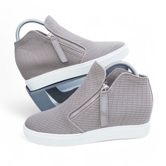 Steve Madden Camden Hidden Wedge Casual Sneakers Taupe Women's 9M - Picture 1 of 11